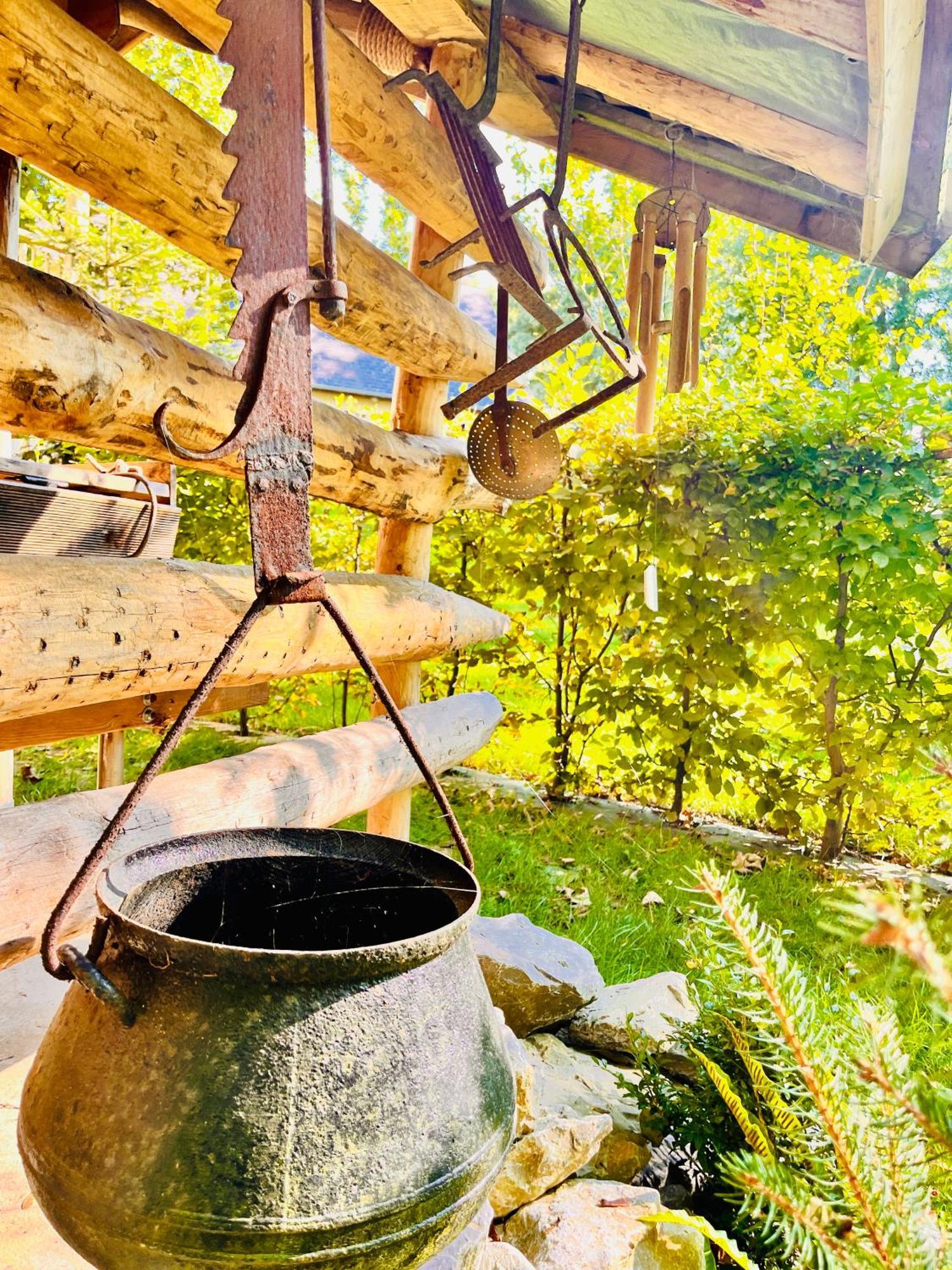 La Cabane Perchee Du Trappeur Écrainville Dış mekan fotoğraf